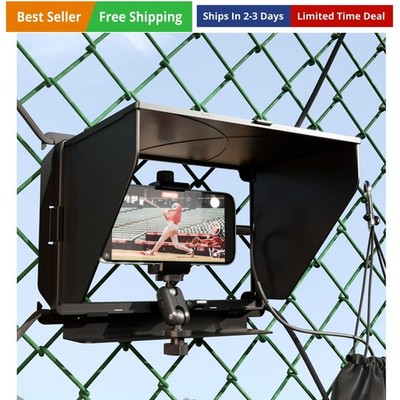 Cell Phone Fence Mount with Shade Game Recording Mounting Kit Compatible with...