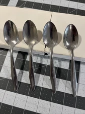 Mar-Crest Atomic Starburst (4) Teaspoons Citation Stainless Star MCM 6”