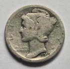 1919-S Mercury Silver Dime 10c - "Good Coin" - Free Shipping