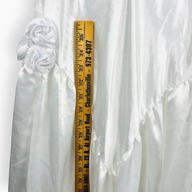 Vintage Pauline's Trousseau Bridal Lingerie Nightgown White Satin Lace Medium