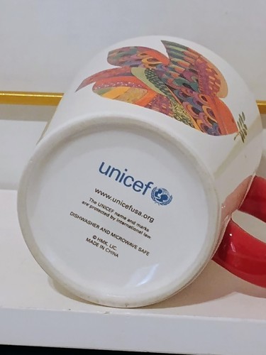 UNICEF Peace Dove Rainbow Olive Branch Coffee Mug Coffee Cup Tea Cup Hallmark - Picture 5 of 7