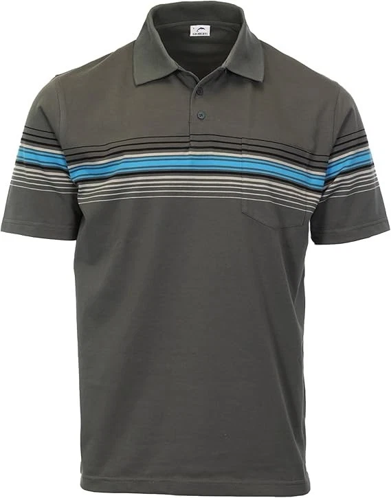 GIOBERTI MEN'S JERSEY POLO SHIRT WITH CHEST POCKET