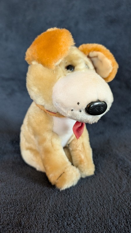 Vintage Acme Duke Plush Stuffed Animal Dog- Kent Seed Company Advertising- 8”