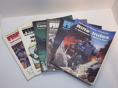 Palladium Books Rifts Adventure Sourcebook Lot Of 6