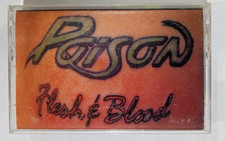 Poison: Flesh  Blood Cassette Tape 1990 Capitol Records 