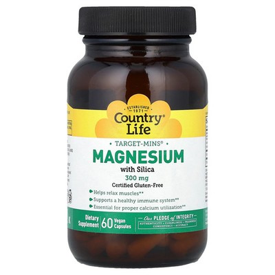 Target-Mins , Magnesium with Silica, 60 Vegan Capsules