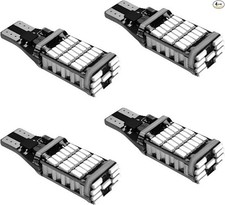 4 PCS T15 4014 45SMD LED Reverse Light Bulbs,...