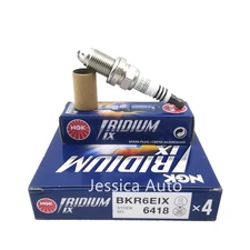 Set of 5 Genuine NGK 6418 Iridium IX Spark Plugs BKR6EIX