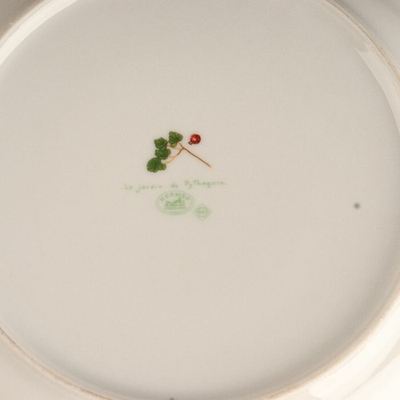 Hermes Le Jardin de Pythagore ~ Pythagoras Garden Dinner Plate 11