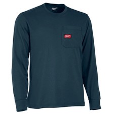 Milwaukee Gridiron Pocket T-Shirt Long Sleeve Blue 2X