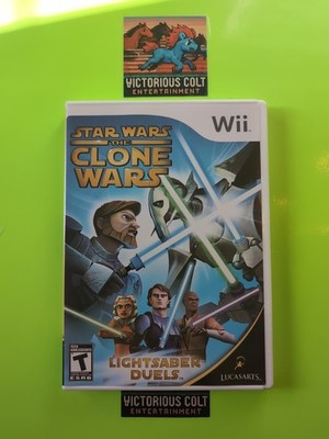 Star Wars: The Clone Wars - Lightsaber Duels (Nintendo Wii, 2008) CIB