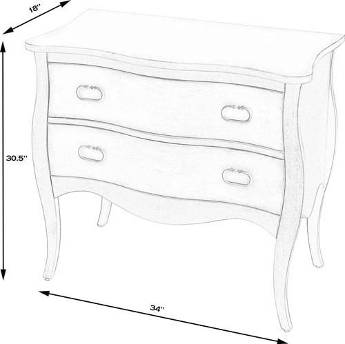 Distressed Black Chest of Drawers – 2 Drawer Storage - Picture 8 of 8