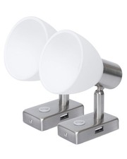 12V Reading Light LED RV Interior 3W with USB Port 5V/2A Dimmable Bedside, ...