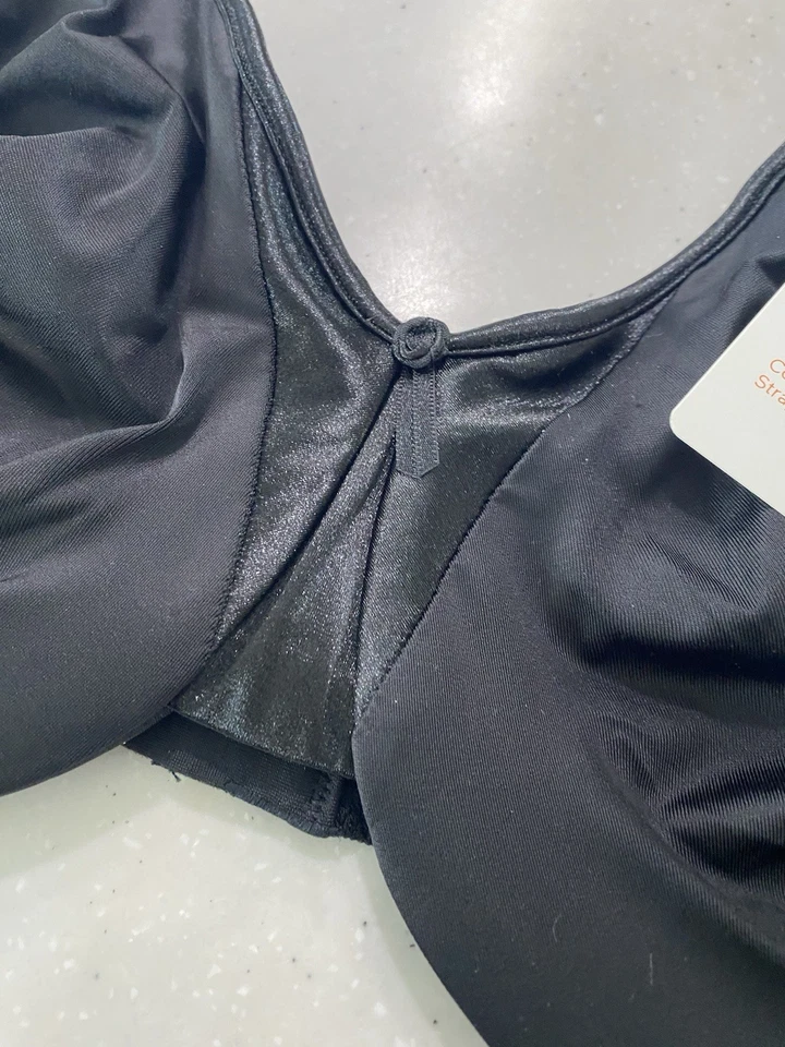 Warners olga womens SIGNATURE SUPPORT black PERFORMANCE BRA  38C BRAND NEW $46 - Image 2 of 3