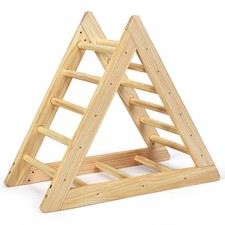 Wooden Climbing Pikler Triangle with Climbing Ladder For Toddler Step Training