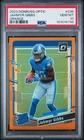 2023 JAHMYR GIBBS /249 ORANGE ROOKIE CARD Donruss Optic PSA 10 Lions POP 38 NFL