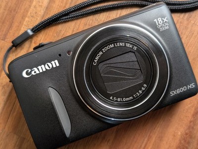 N NEUWERTIG Canon Power Shot SX600 HS 16MP 18x Digitalkamera Englisch ok Japan