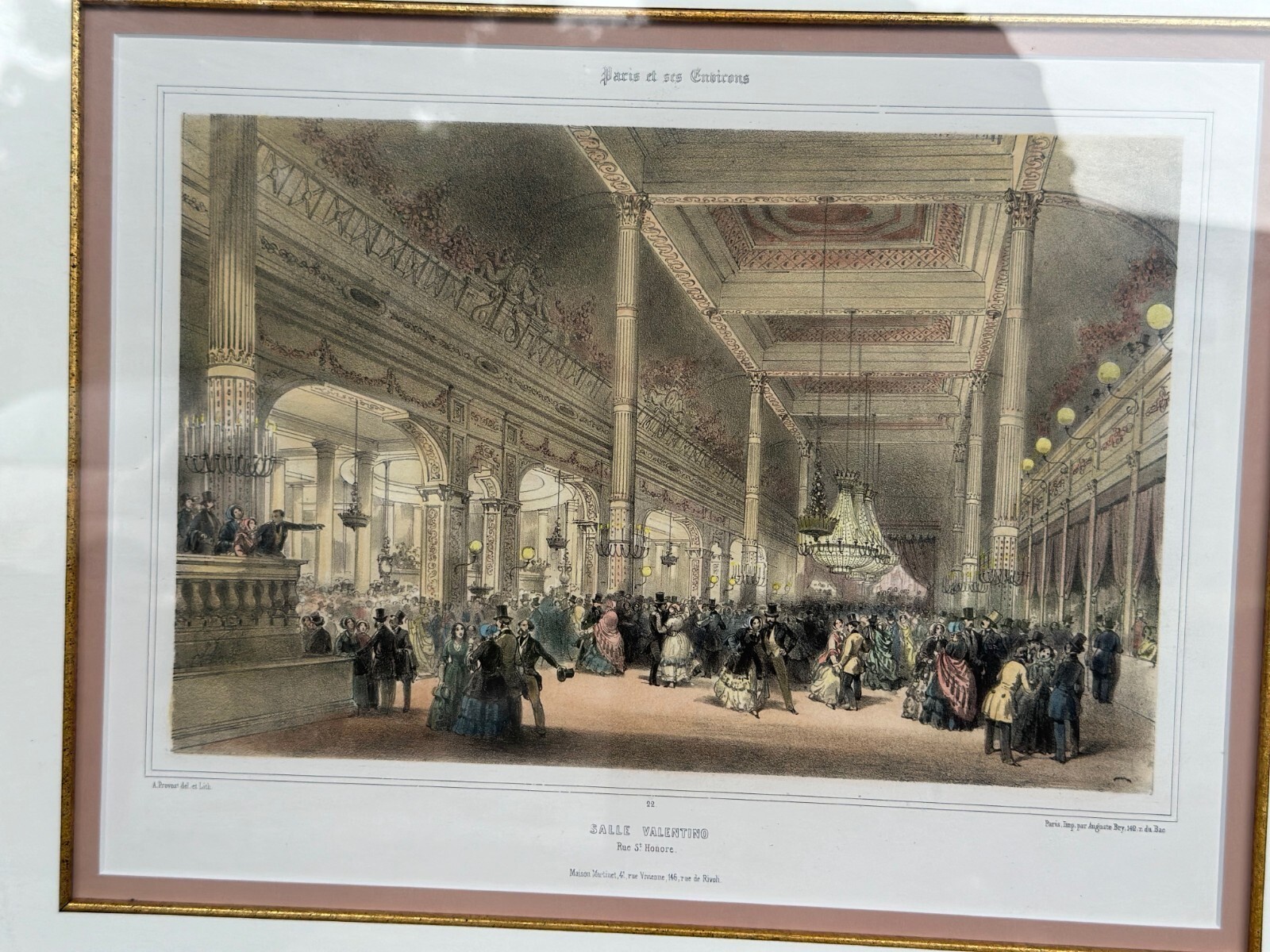 Fine Art Print Maison Martinet "Salle Valentino Rue St. Honoré" c. 1880 thumbnail 4