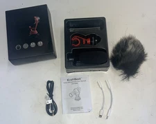 KraftGeek Video Microphone Compatible With Smart Phones Laptops, Black Open Box