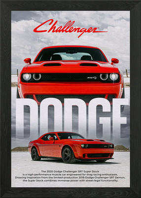 2020 Dodge Challenger SRT Super Sto Gerahmtes Wandbild Poster Leinwanddruck Bild