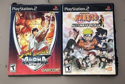 Street Fighter Alpha Anthology Naruto Ultimate Ninja PS2 Lot T NTSC-U/C Capcom