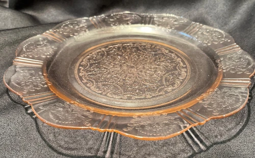 Vintage 10”Pink Depression Glass "American Sweetheart" Pattern Dinner Plate