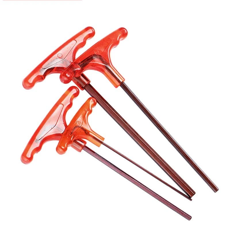 T-Handle Metric Hex Allen Keys Wrench Flat End Head 2mm To 10mm Alloy Steel - Image 3 of 4