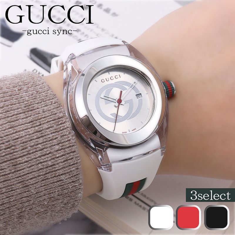 Gucci Watches for Men and Women Analog Rubber Strap