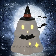 Target Bullseye Ceramic Light Up GHOST Figurine Halloween