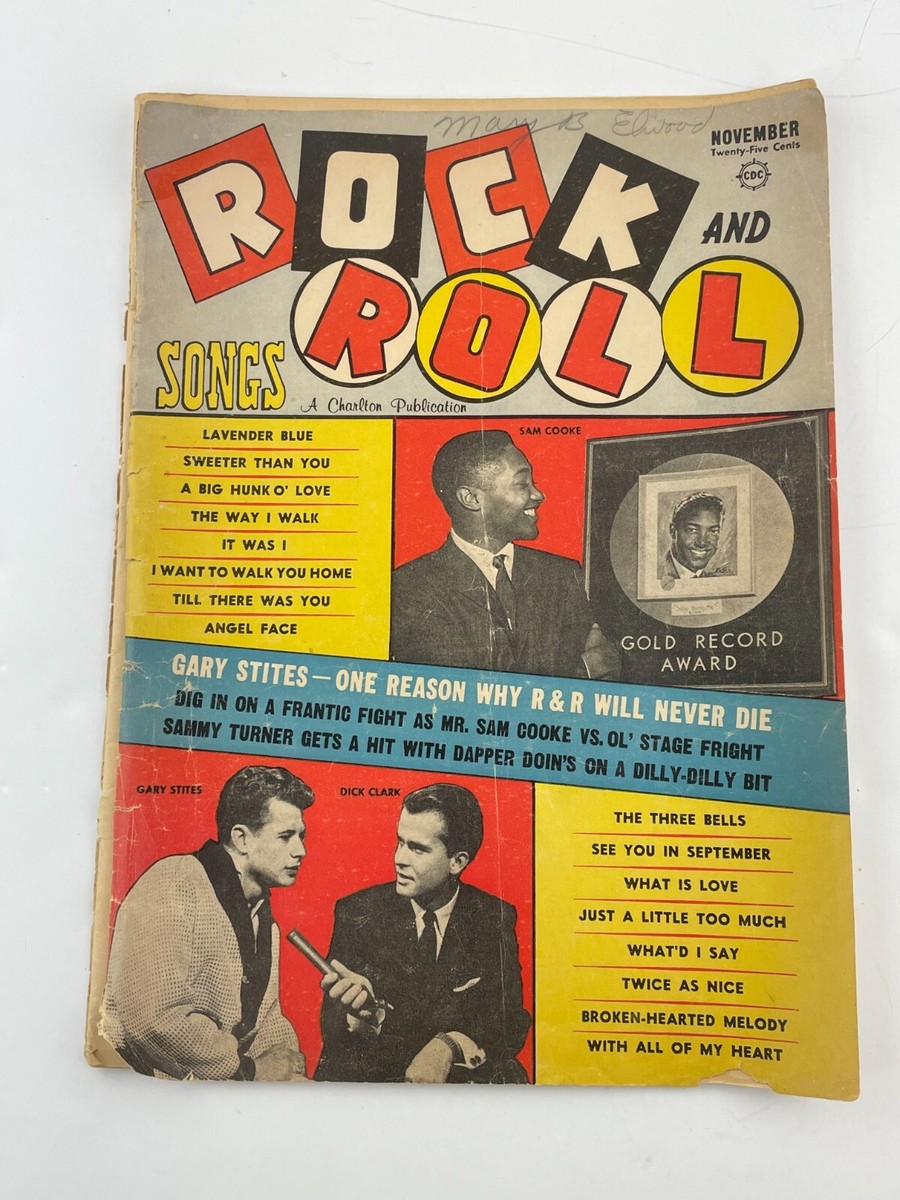 Rock And Roll Songs Magazine November 1959 - Cover Included but