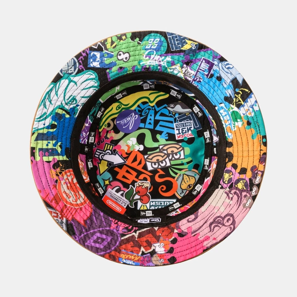 New Era × ESPLATÓN CALAMAR u OCTO Sombrero Cubo Bordado Nintendo Tokyo Ensky Foto 2 de 4