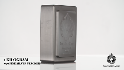 1 KILO Scottsdale STACKER® Silver Bar .999 Silver Bullion #A131 | eBay