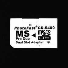 Dual Micro SD TF to Memory Stick MS Pro Duo PSP Card 2 Slot Adapter Converter S