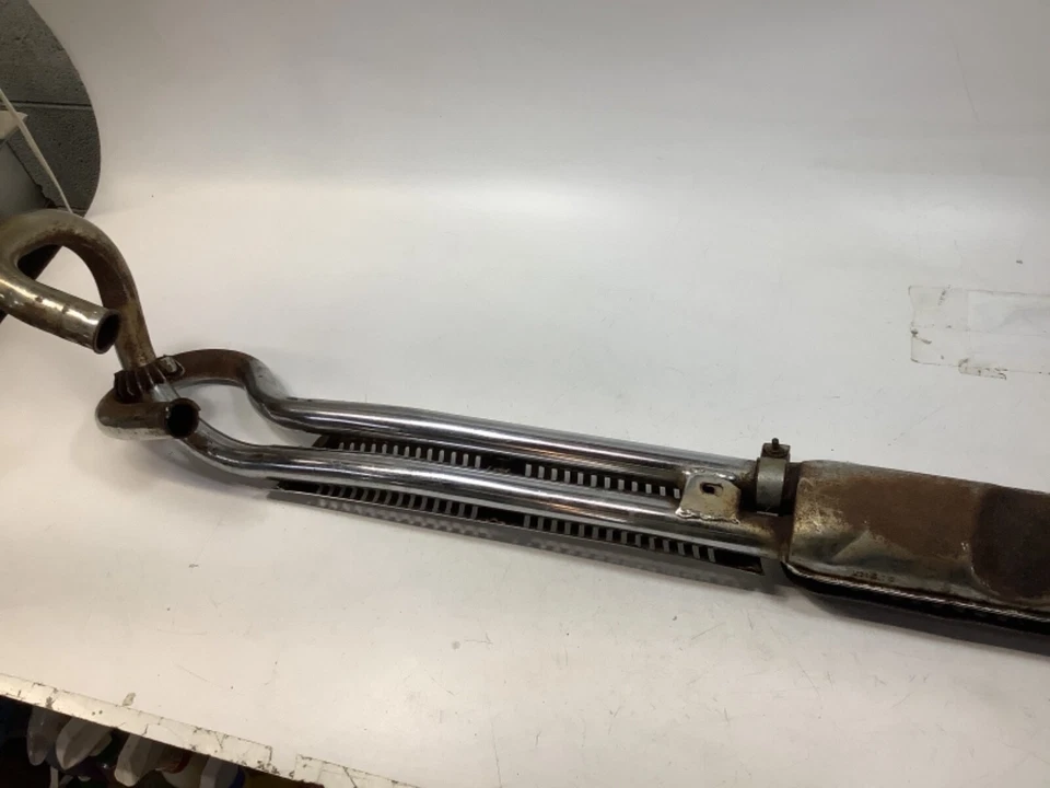 Honda Vintage 1970 K4 CL175 Scrambler Exhaust Pipes System Headers - Imagem 4 de 4