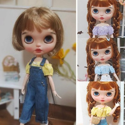 Mini Jeans hose Hemd Niedlich Prinzessin T-Shirt Kleidung  Für Blythe Dolls