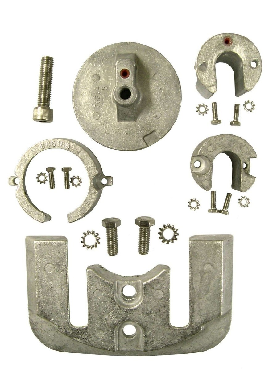Zinc Anode Kit For Mercruiser Bravo 1 Includes Hardware Replaces