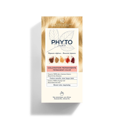 Phyto Hair Color Kit 10 Biondo Chiarissimo Extra Colarazione Senza Ammoniaca