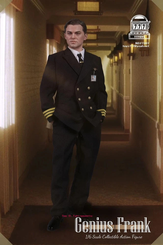 Figura de acción juguete 777TOYS FT007 1/6 Atrápame si puedes pilotar Frank Leonardo 12" Foto 2 de 4