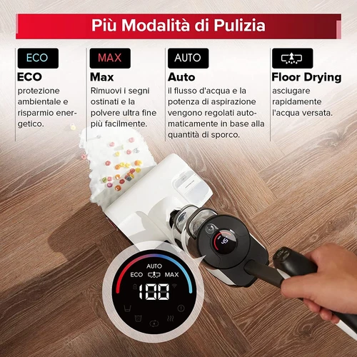 Roborock Dyad Pro Aspirapolvere Senza Fili Wet Dry, Autoasciugante,17000pa - Foto 6 di 10