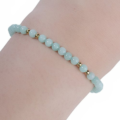 Sexy Sparkles Amazonite Dainty Thin Delicate Women Tranquility Bracelet