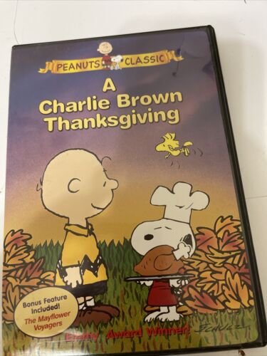 A Charlie Brown Thanksgiving DVD & Bonus Peanuts Feature The Mayflower Voyagers - Picture 1 of 1