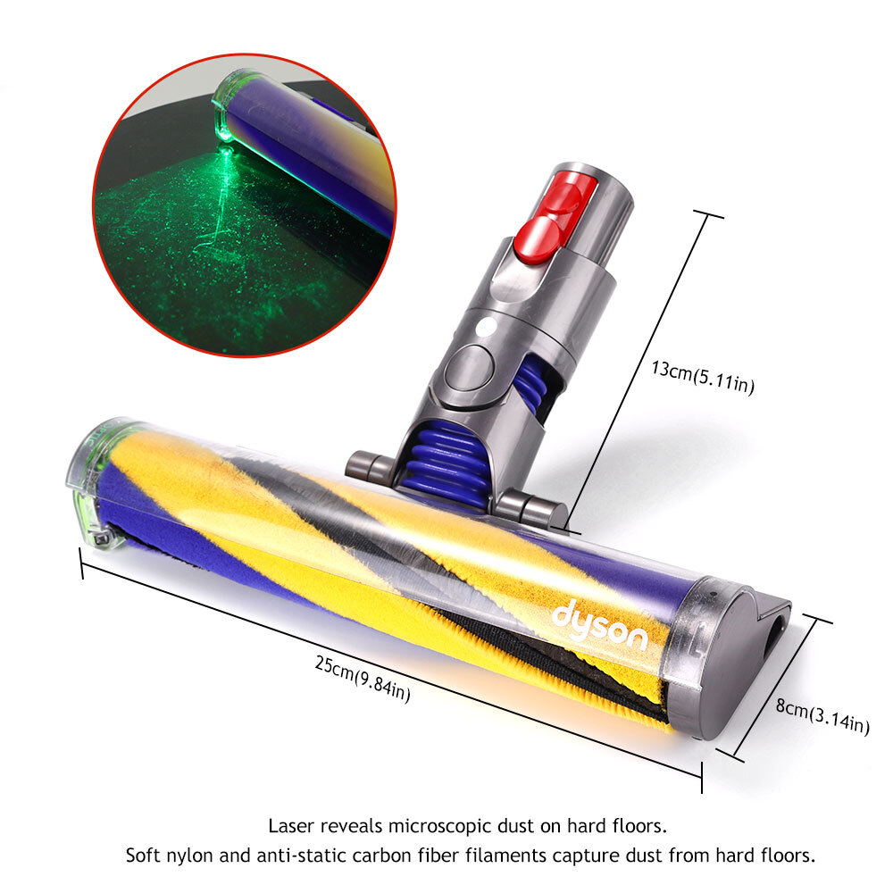 Dyson V12 Detect Slim Laser Fluffy Cleaner Head Soft Roller