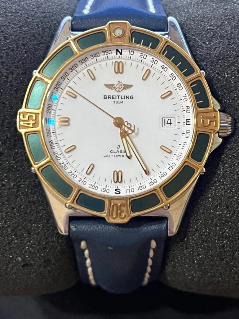 Breitling J CLASS Chronograph D53067 Quartz Men s From Japan