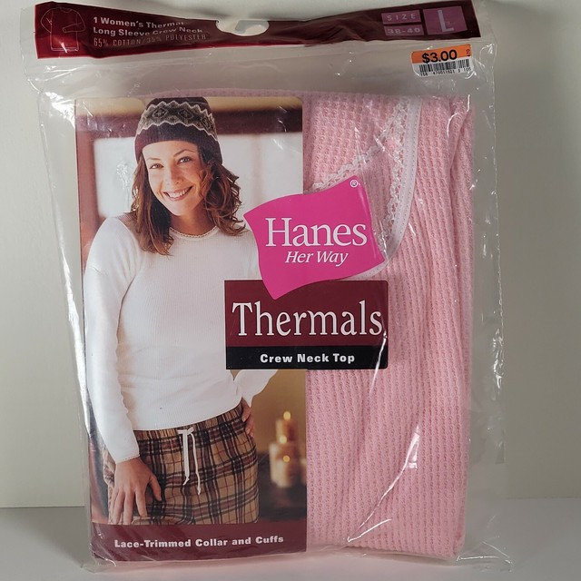 Vintage Hanes Her Way Thermal Pants 1996 2xl Pink - Long Underwear Bottom for sale online | eBay