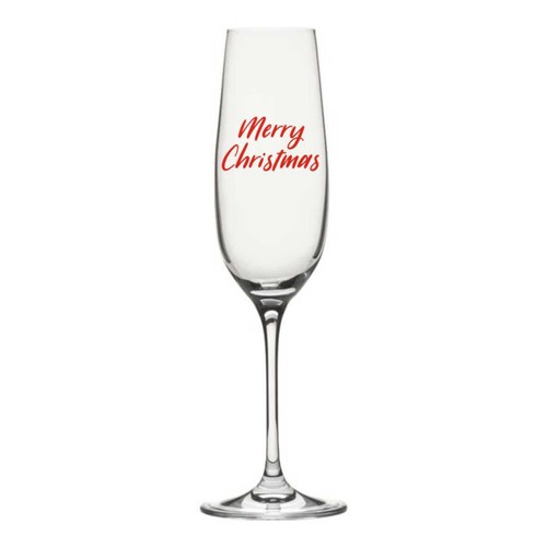 12 X Merry Christmas Xmas Festive Vinyl Champagne Prosecco glass stickers - Picture 4 of 4