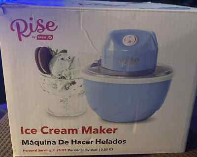***Rise By Dash Personal Electric Ice Cream Maker Machine / 1 Pint / Blue***