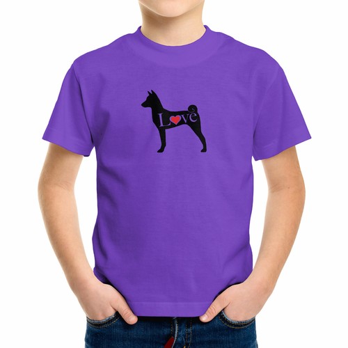 Love Basenji Dog Lover Toddler Kids Youth T-Shirt Graphic African Barkless Bush - Picture 7 of 25