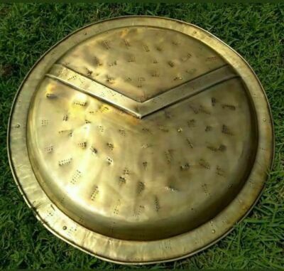 24'' inch Medieval 300 Spartan Shield Dark Antique Brass Finish Special  RS26