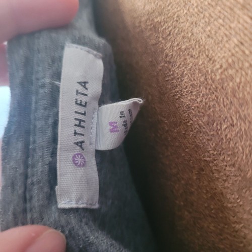 Athleta Grey Dress Size Medium Fully Lined Jersey Fabric - 第 2/5 張圖片