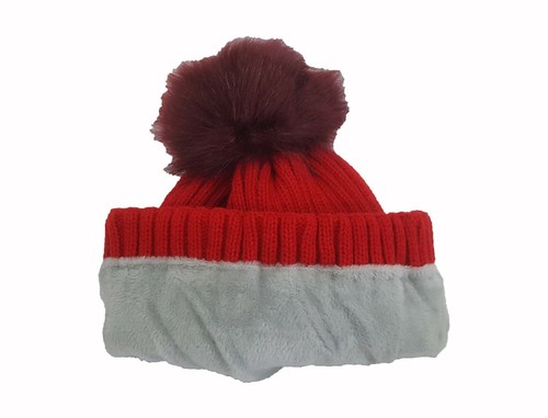 Mens or Womens Fleece Lined Fall Winter Knit Beanie Hat caps snaps - Picture 7 of 13